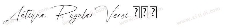 Antiqua RegularVersi字体转换